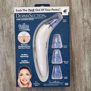 Derma Suction Pore Cleaning Device with Vacuum Action Cordless Battery Operated